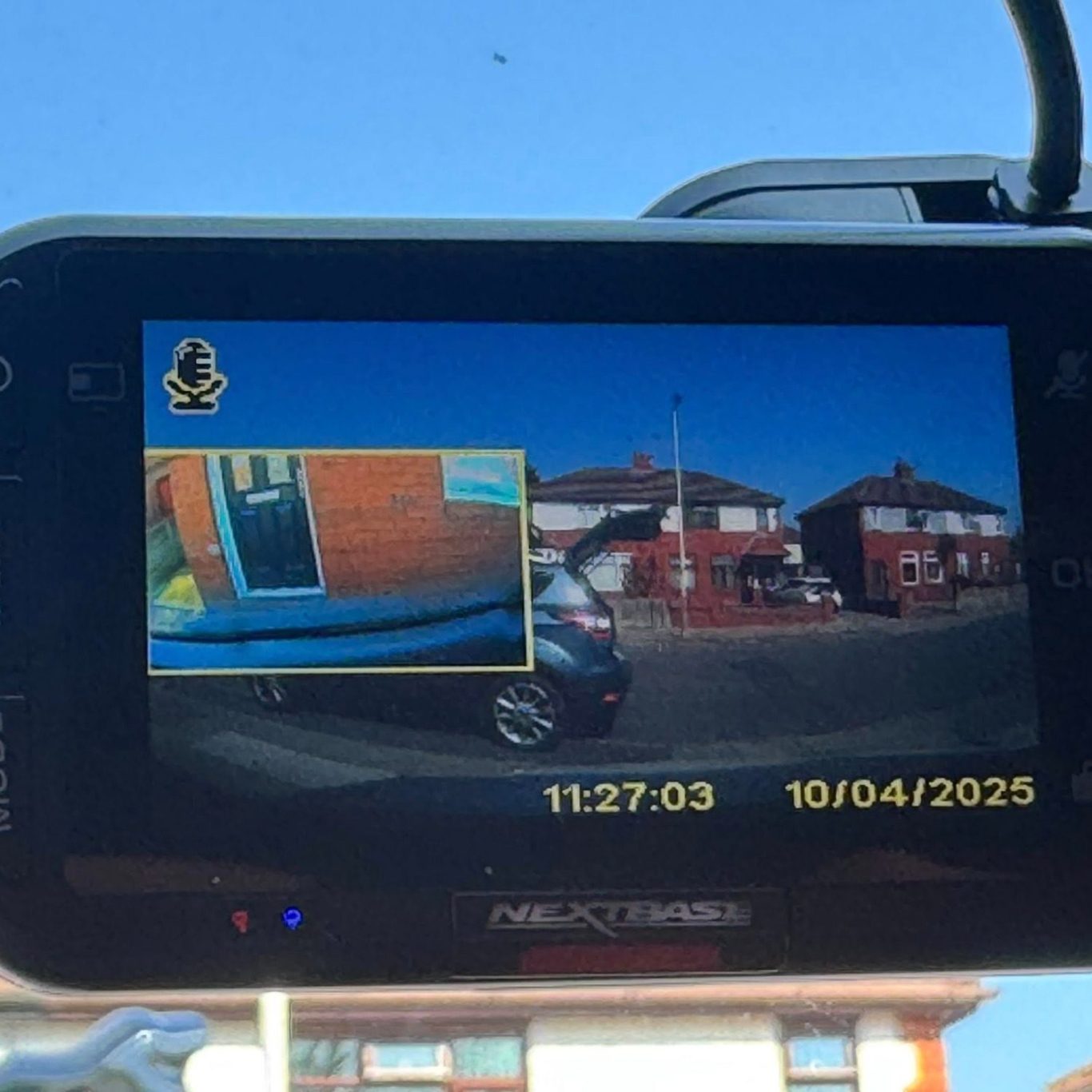 Hardwired dash cam being professionally installed in car in Southport