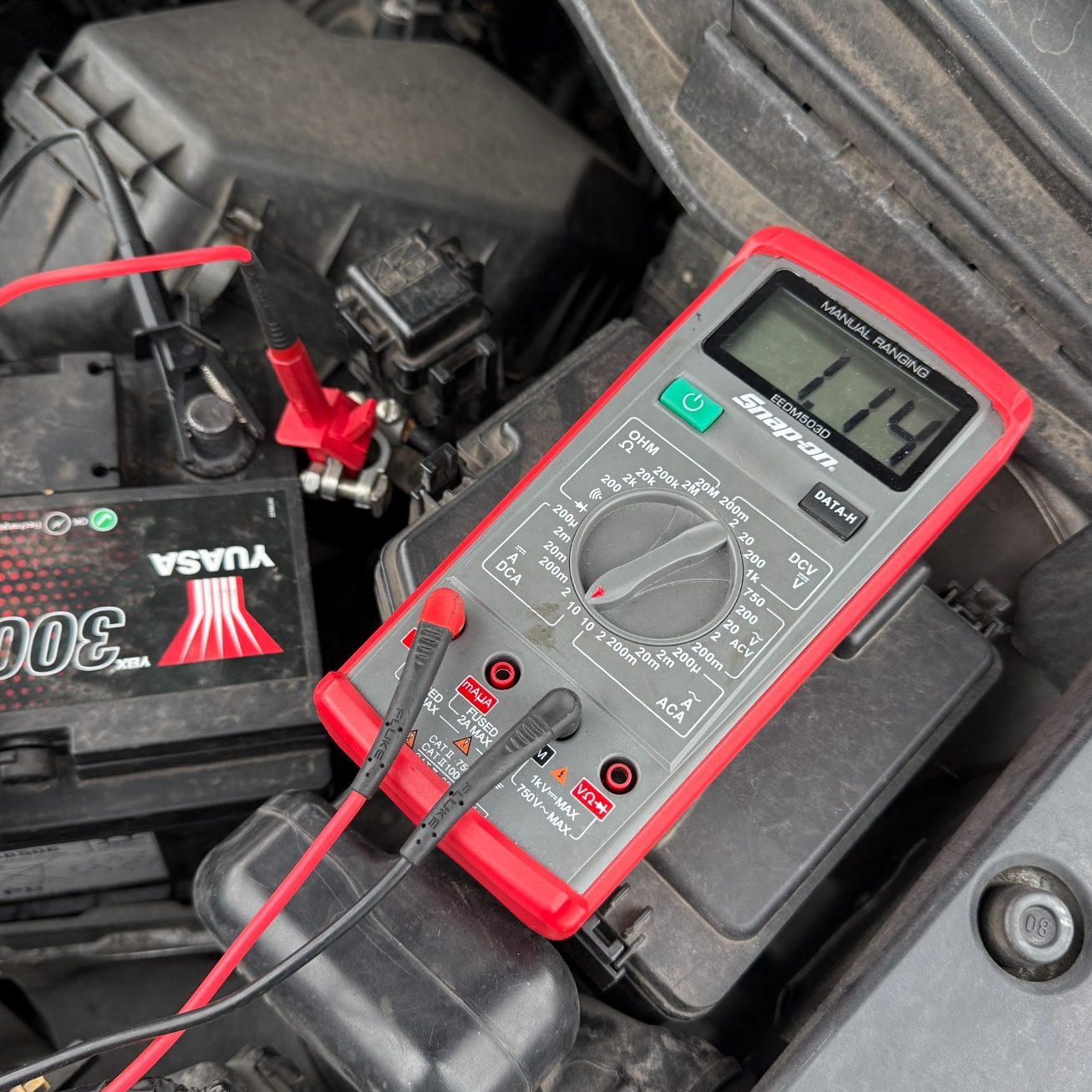 Testing for a Battery Drain in the Forest of Dean using a multimeter