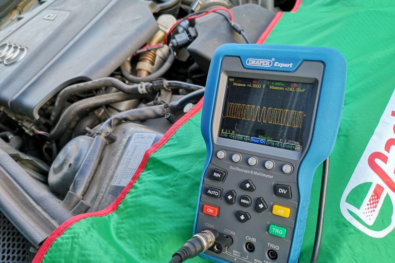 Diagnostic tools in use by Auto Electrician