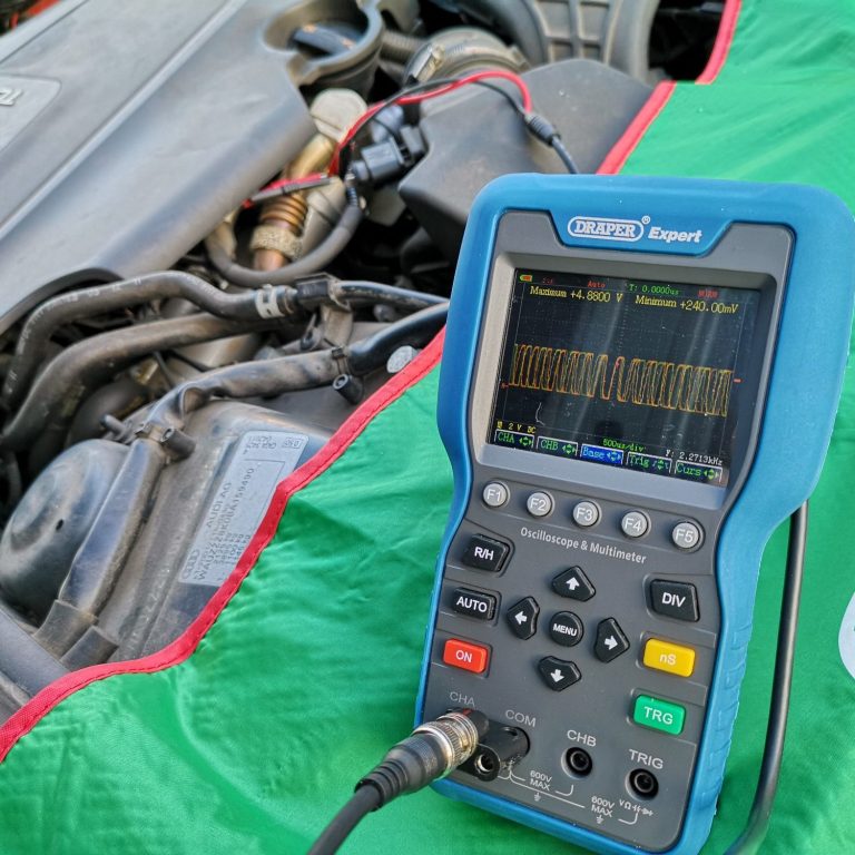 Car engine sensor diagnostic test using scan tool and scope in Southport