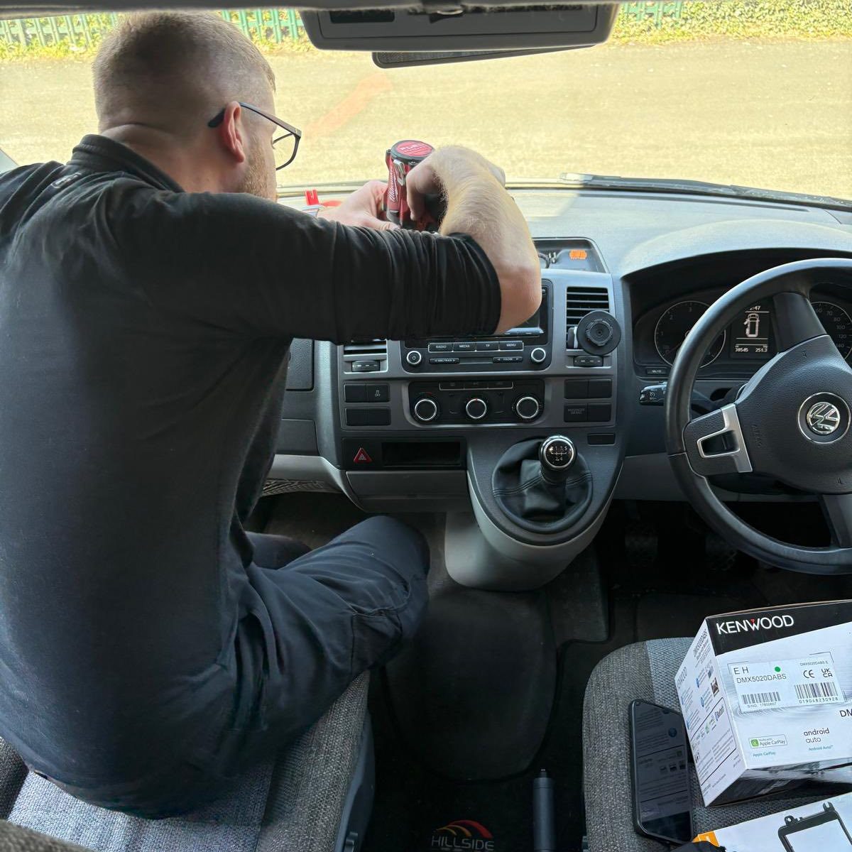 Car audio upgrade and radio fitting by auto electrician in Southport
